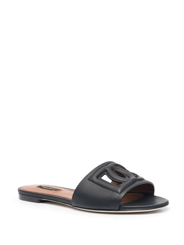 Dolce & Gabbana  logo cut-out flat sandals - Image 2