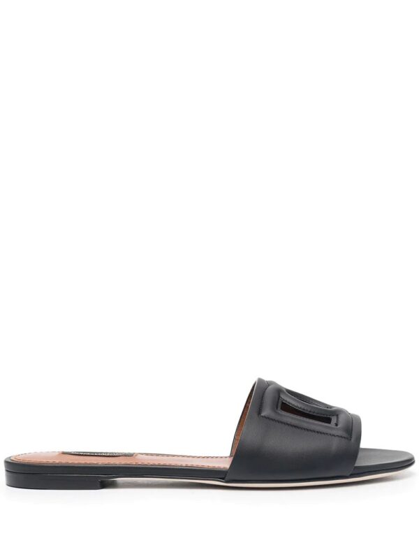Dolce & Gabbana  logo cut-out flat sandals