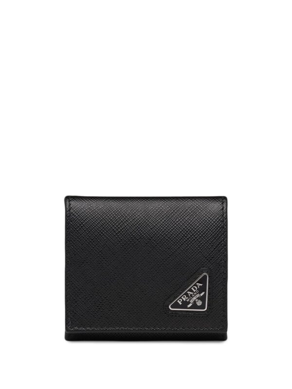 Prada enamel logo coin purse