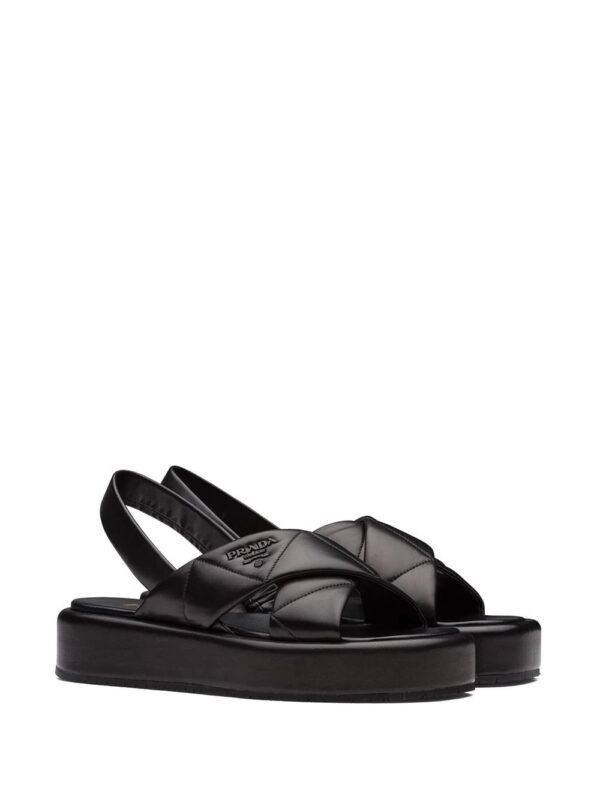 Prada  quilted flatform sandals - Image 2