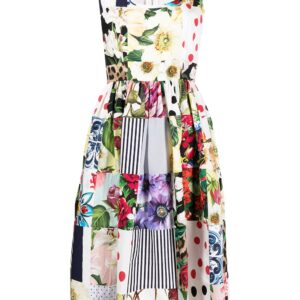 Dolce & Gabbana patchwork midi dress