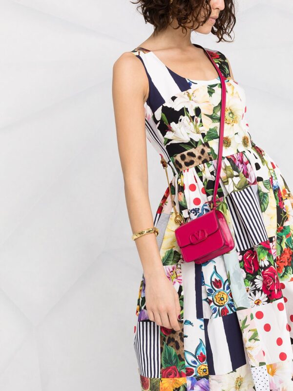 Dolce & Gabbana patchwork midi dress - Image 5