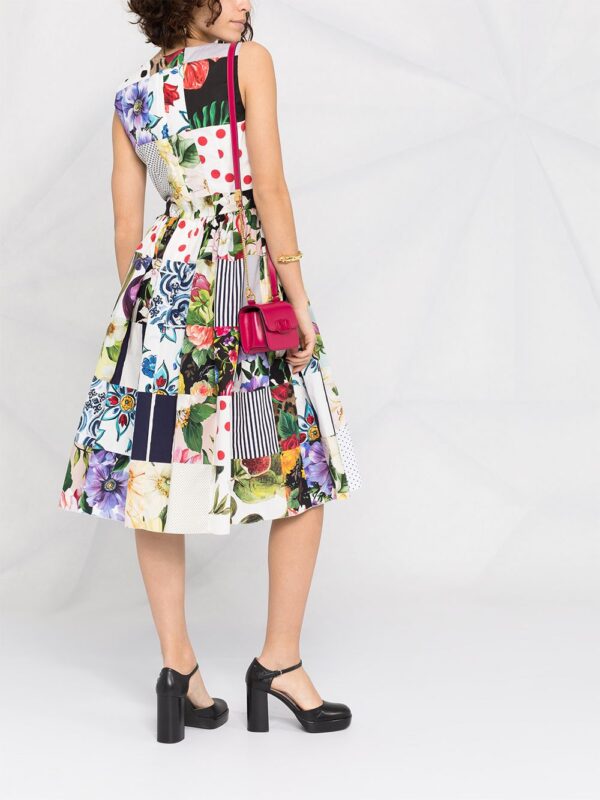 Dolce & Gabbana patchwork midi dress - Image 6