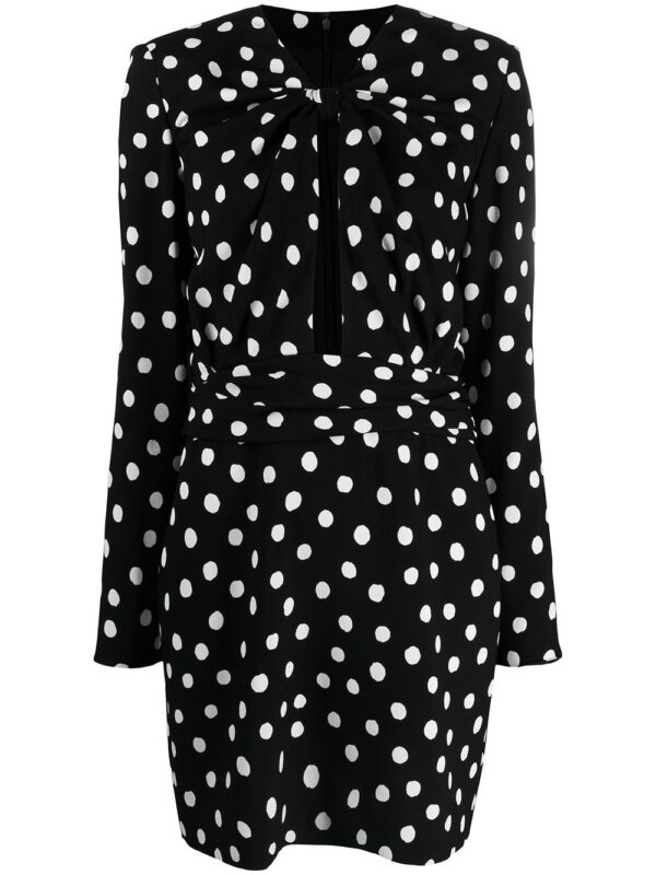Saint Laurent polka-dot minidress
