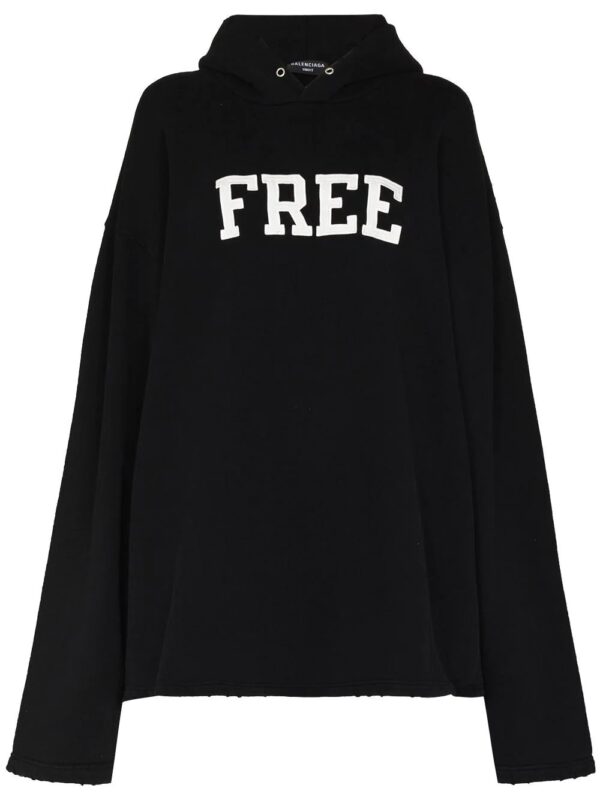 Balenciaga  Free logo oversized hoodie