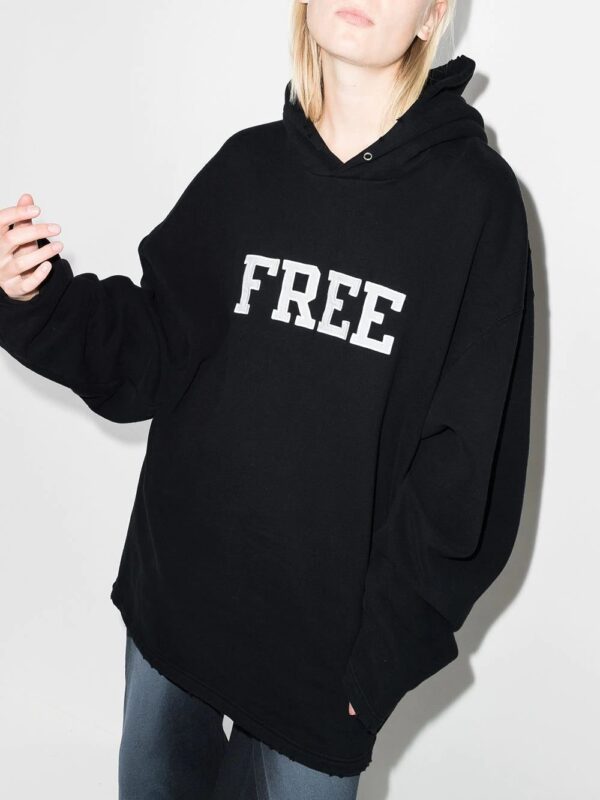 Balenciaga  Free logo oversized hoodie - Image 2