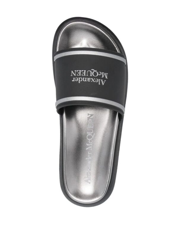Alexander McQueen  logo-print slides - Image 4
