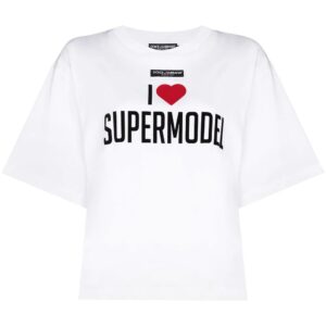 Dolce & Gabbana  Supermodel print oversized T-shirt