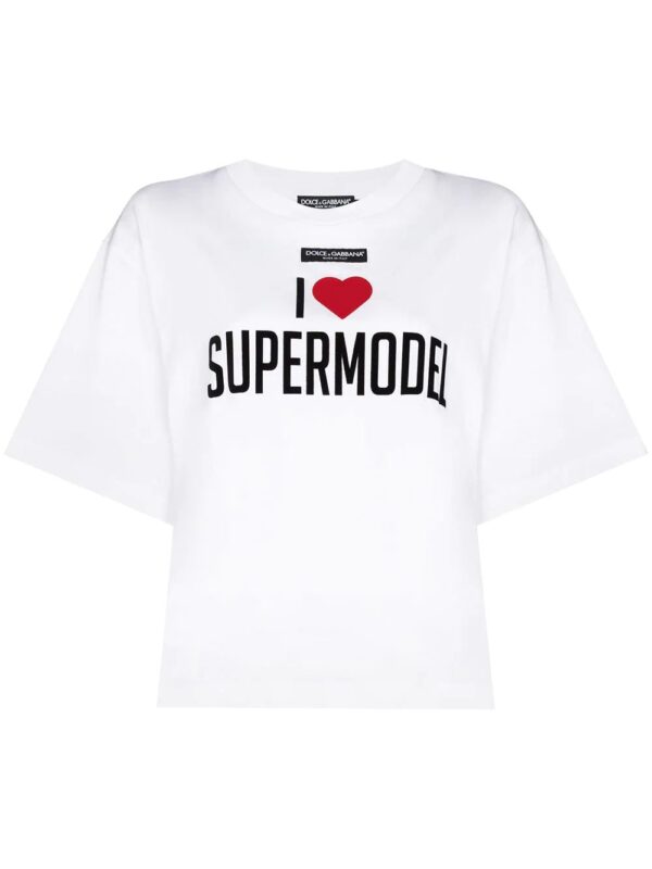 Dolce & Gabbana  Supermodel print oversized T-shirt