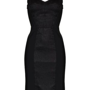 Dolce & Gabbana floral jacquard midi dress