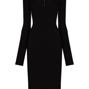 Dolce & Gabbana sweetheart-neck midi dress