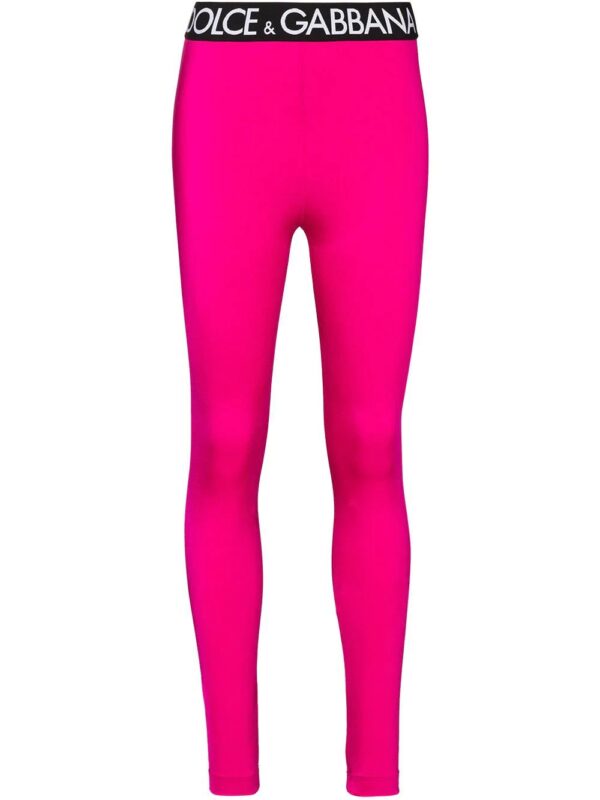 Dolce & Gabbana  logo-trim leggings