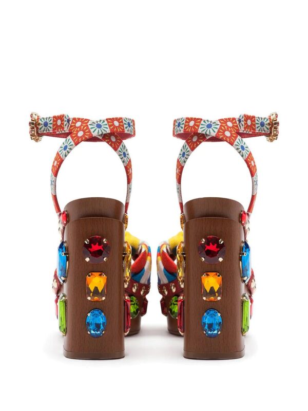 Dolce & gabbana  crystal-embellished platform sandals - Image 3