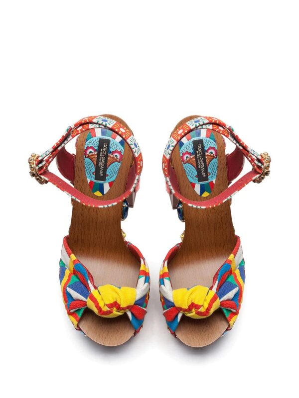 Dolce & gabbana  crystal-embellished platform sandals - Image 4