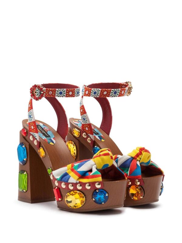 Dolce & gabbana  crystal-embellished platform sandals - Image 2