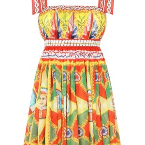 Dolce & Gabbana Carretto-print chiffon minidress