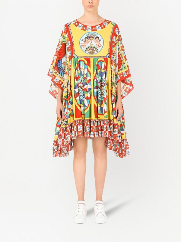 Dolce & Gabbana Carretto-print cotton kaftan - Image 3