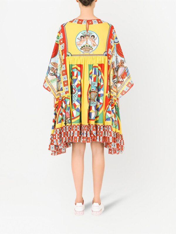 Dolce & Gabbana Carretto-print cotton kaftan - Image 4