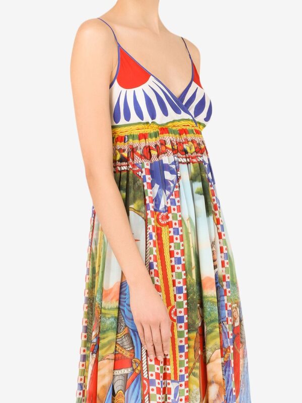 Dolce & Gabbana Carretto-print chiffon maxi dress - Image 5
