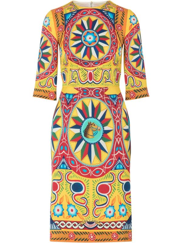 Dolce & Gabbana  printed midi dress