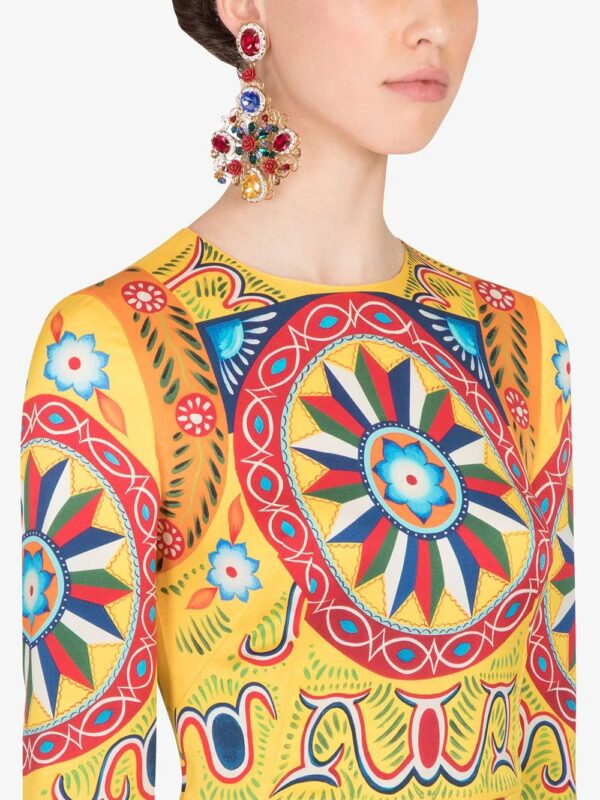 Dolce & Gabbana  printed midi dress - Image 4