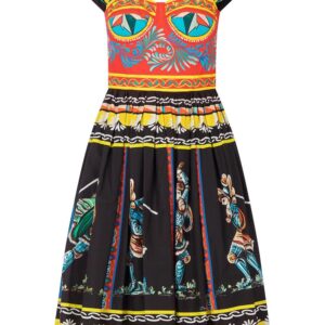 Dolce & Gabbana  mixed-print knee-length dress