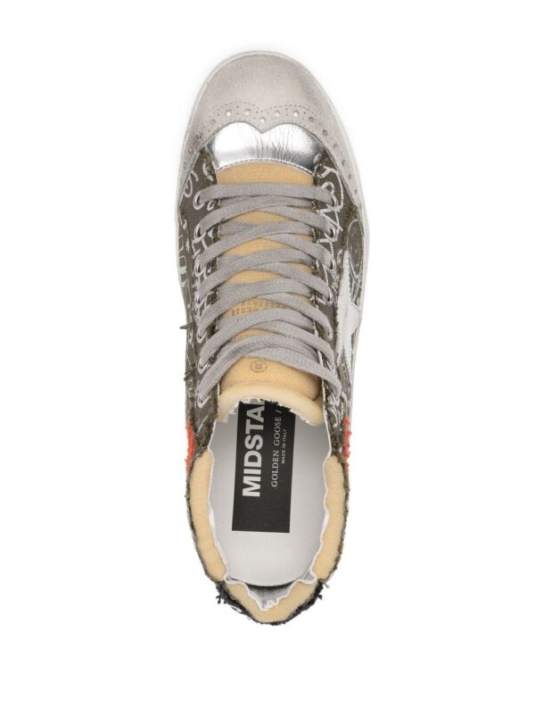 Golden Goose Mid Star lettering print high-top sneakers - Image 4