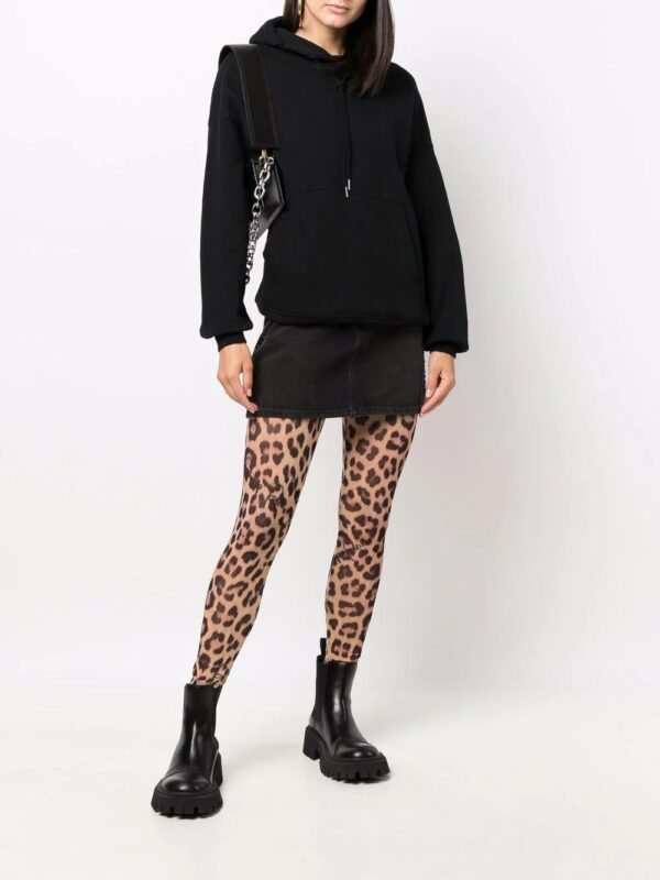 Philipp Plein  leopard-print semi-sheer leggings - Image 2