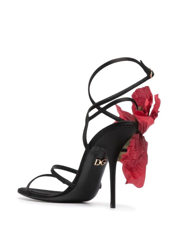 Dolce & Gabbana  floral-appliqué sandals - Image 3