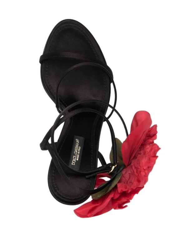 Dolce & Gabbana  floral-appliqué sandals - Image 4