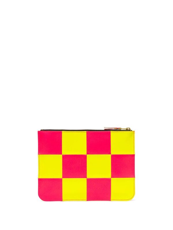Comme Des Garçons Wallet  Fluo Square zipped square pouch - Image 2