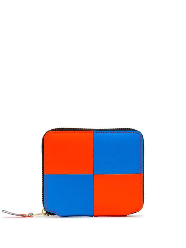 Comme Des Garçons Wallet  Wallet Fluo Square zip-around leather wallet