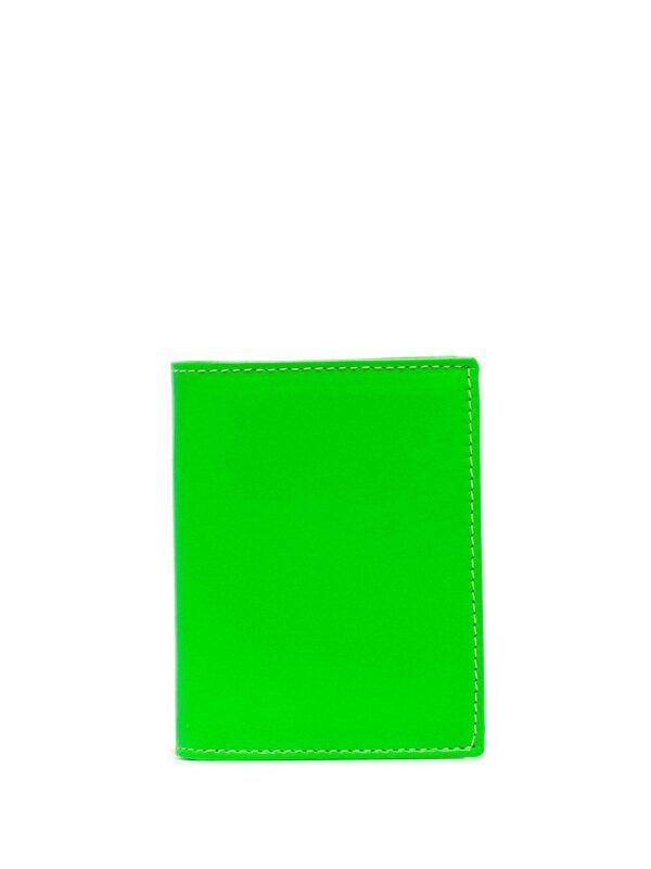 Comme Des Garçons Wallet  Super Fluo leather cardholder