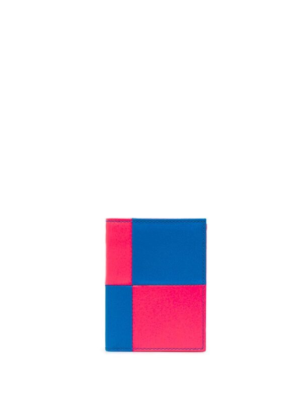 Comme Des Garçons Wallet  Fluo Square leather cardholder