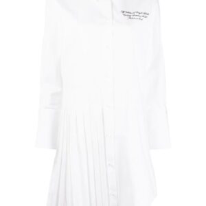 Off-White  pleat-detail shirtdress