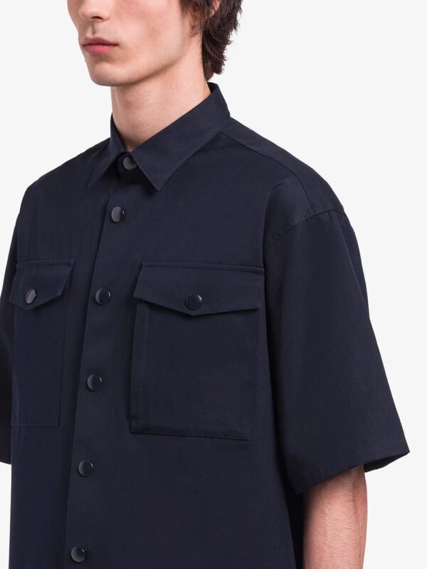 Prada  short-sleeved heavy cotton shirt - Image 4