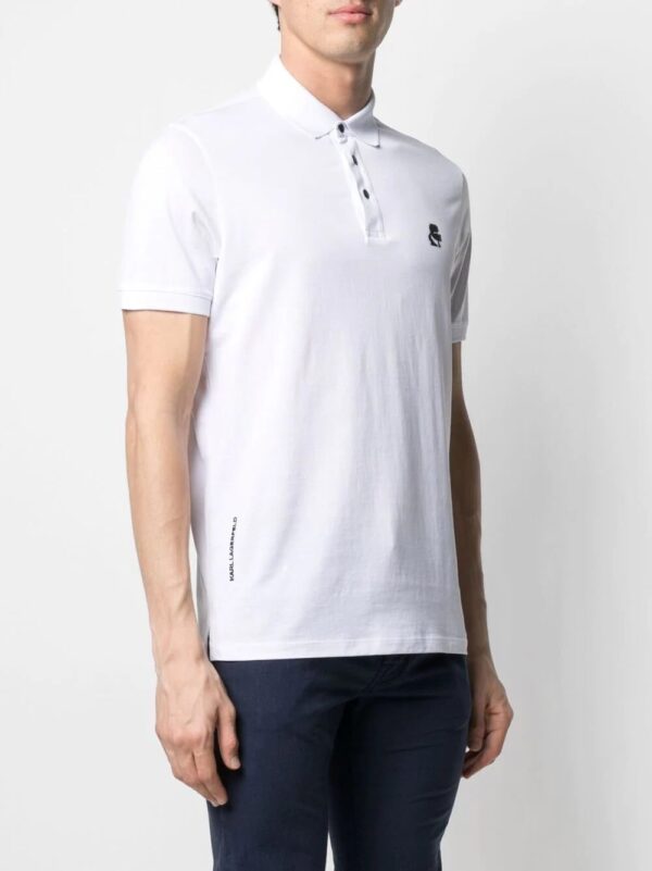 Karl Lagerfeld  logo-embroidered polo shirt - Image 2