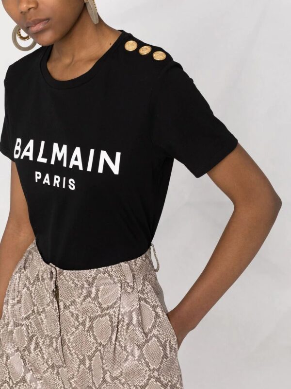Balmain  logo-print cotton T-shirt - Image 3