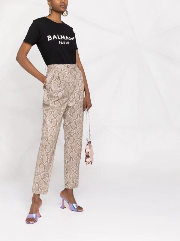 Balmain  logo-print cotton T-shirt - Image 4