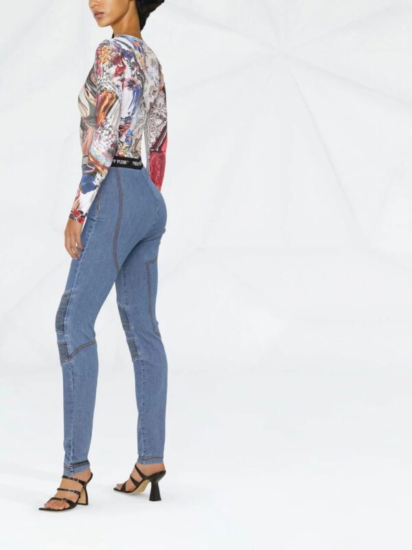Philipp Plein  logo-embellished jeggings - Image 3