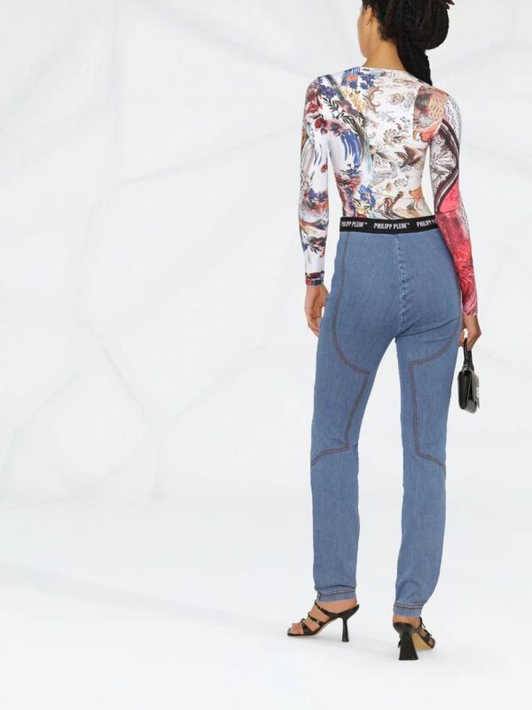 Philipp Plein  logo-embellished jeggings - Image 4