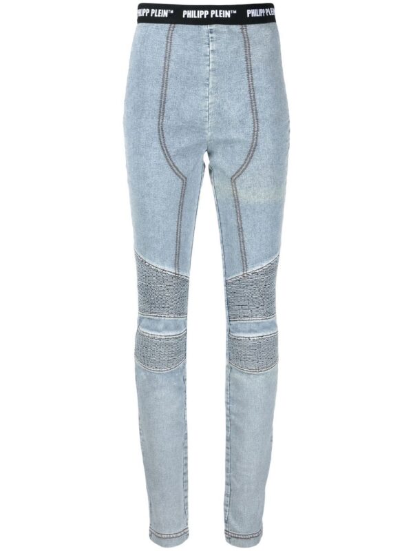 Philipp Plein  logo-waistband jeggings