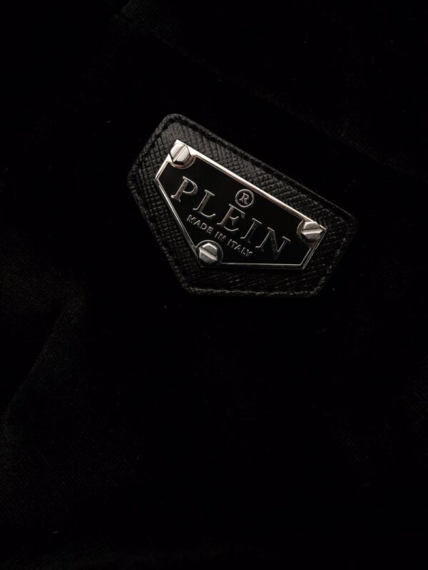 Philipp Plein logo-plaque velvet blazer dress - Image 6