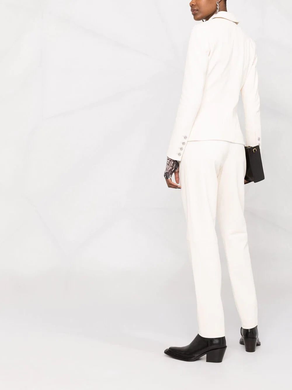 Philipp Plein double-breasted leather blazer - Image 4