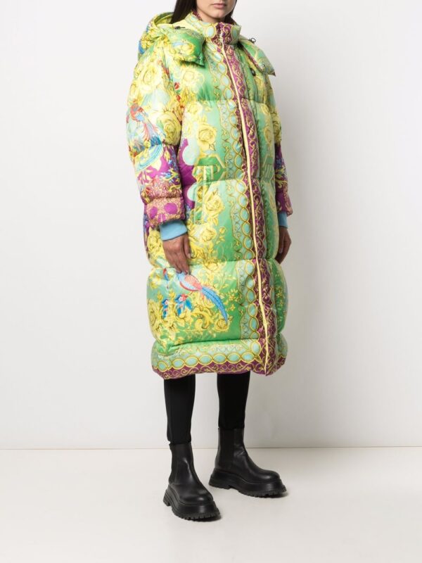 Philipp Plein  baroque-print long padded jacket - Image 3