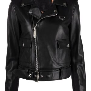 Philipp Plein  leather biker jacket