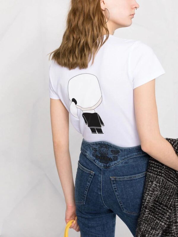 Karl Lagerfeld  Ikonik graphic-print T-shirt - Image 3