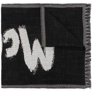 Alexander McQueen  oversize McQueen graffiti scarf