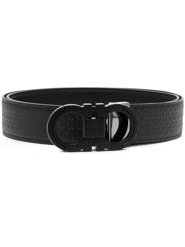 Ferragamo  Gancini embossed leather belt
