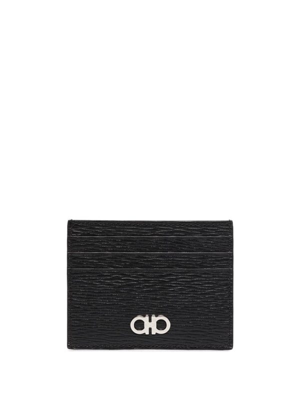 Ferragamo  Gancini plaque cardholder